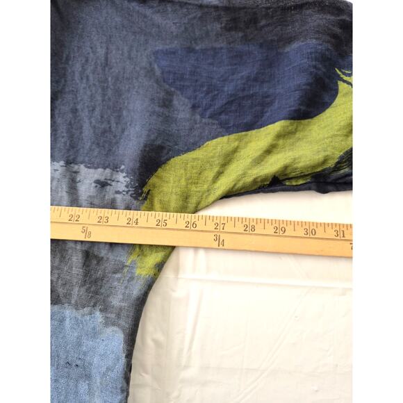 Linen Womens Top Oversized Lagenlook Art to Wear Flow Office Career Resort  XL - Picture 7 of 9